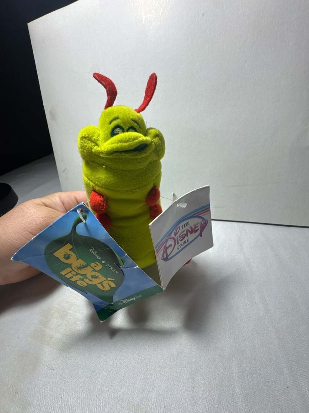 Disney Store A Bug's Life Heimlich Caterpillar 13" Pixar Stuffed Plush Animal B1